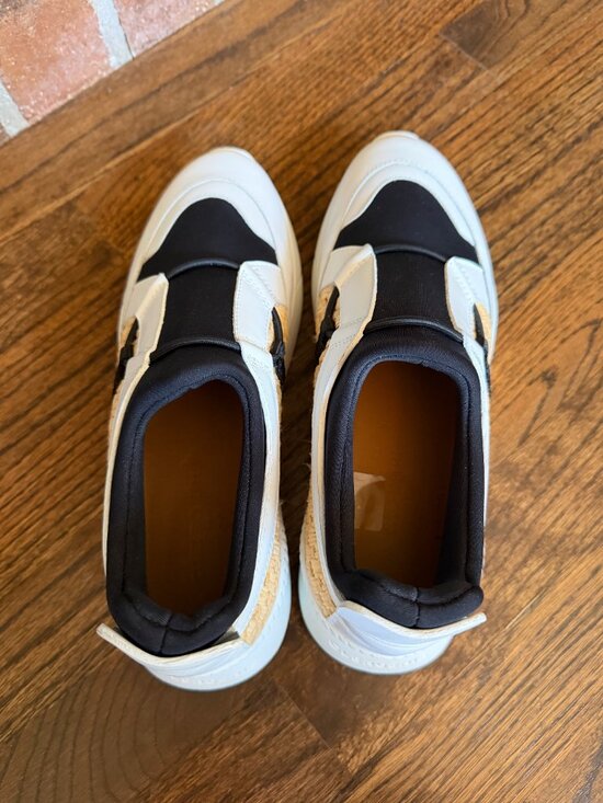 Clergerie SALVY Shoes Mens Size 10 White Black Woven Slip On Leather Sneaker New Robert Clergerie Salvy Woven Sneakers | Garmentory main image 4